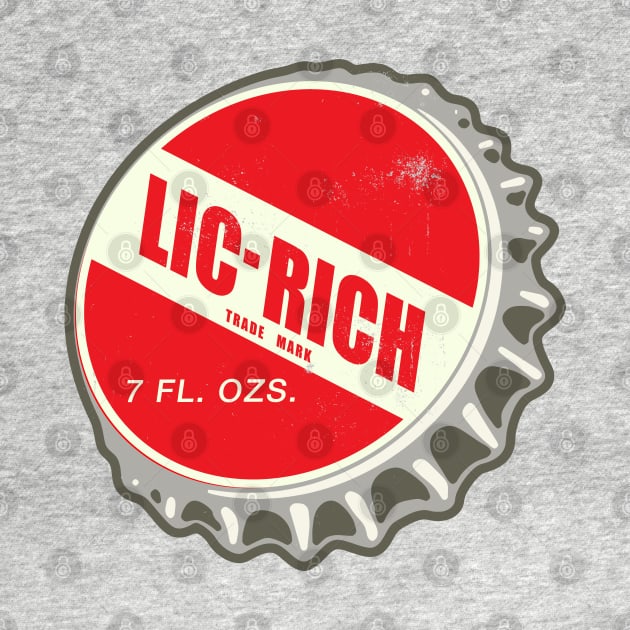 Vintage Lic Rich Licorice Soda Bottlecap by StudioPM71